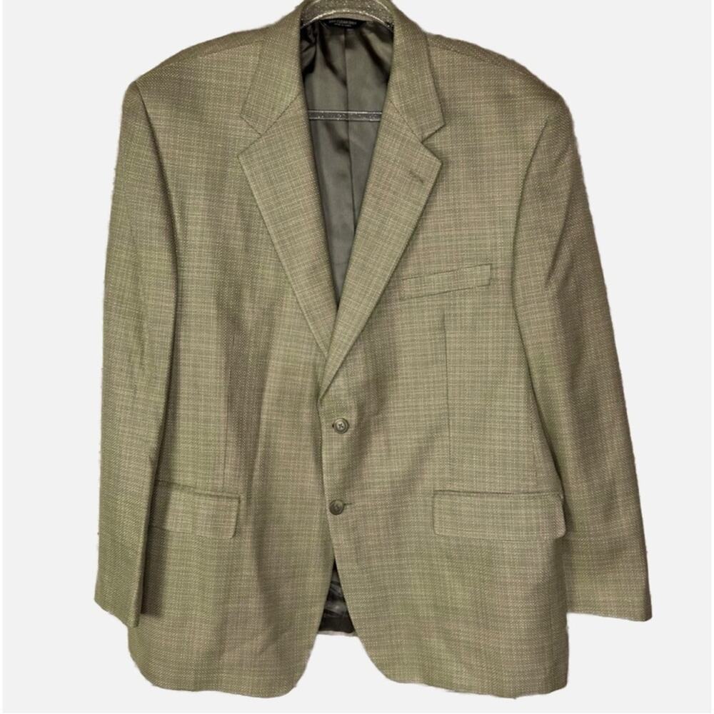 100% Silk Weave Textured Cornsilk Blazer / Sport coat
